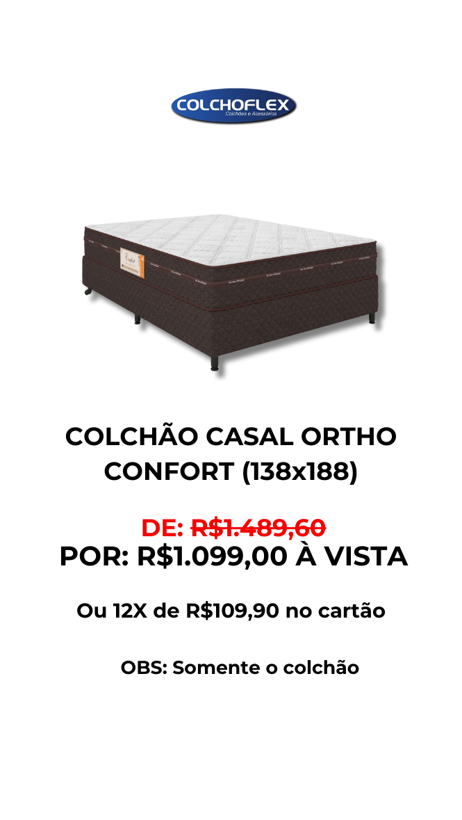 COLCHÃO MOLAS ENSACADAS CASAL (138X188) R$ 850,00 À VISTA (16)